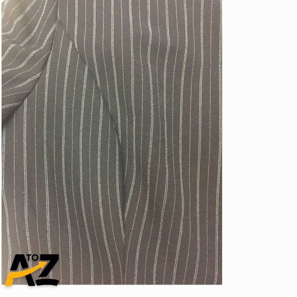 Women's Amanda Smith Black Pinstripe Suit Jacket & Pants Size 12P - Picture 7 of 16